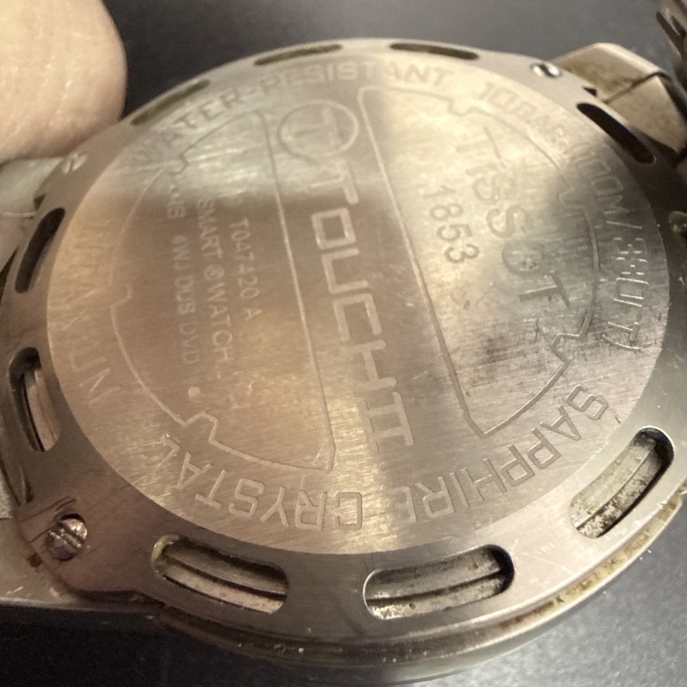 Tissot T-Touch Titanium Mens Watch New Battery Running Great $3 Shipping - Picture 9 of 12
